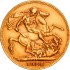 Золотая монета Соверен Георгия V 1926 Великобритания
