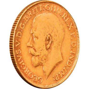 Золотая монета Соверен Георгия V 1926 Великобритания