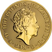 Золотая монета 1oz Белая Борзая Ричмонда 100 фунтов стерлингов 2021 Великобритания