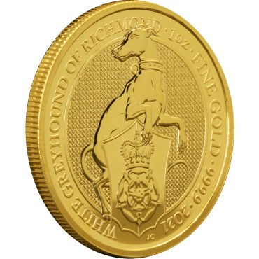 Золота монета 1oz Білий Хорт Річмонда 100 фунтів стерлінгів 2021 Великобританія