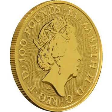 Золота монета 1oz Білий Хорт Річмонда 100 фунтів стерлінгів 2021 Великобританія