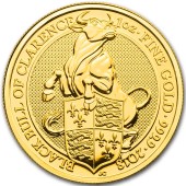 Золота монета 1oz Чорний Бик Кларенса 100 фунтів стерлінгів 2018 Великобританія
