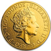 Золотая монета 1oz Грифон Эдварда III 100 фунтов стерлингов 2017 Великобритания