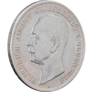 Срібна монета 5 марок 1900 Ольденбург Німецька Імперія