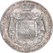 Серебряная монета 2 Талера 1854 Саксония
