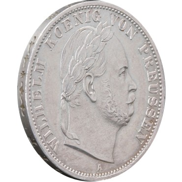 Серебряная монета 1 Талер 1866 Пруссия