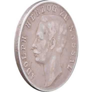 Серебряная монета 1 Талер 1860 Нассау