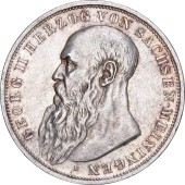 Срібна монета 3 марки 1913 Саксен-Майнінген