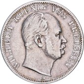 Серебряная монета 1 Талер 1867 Пруссия