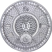 Срібна монета 1oz Хронос 6 доларів 2022 Токелау