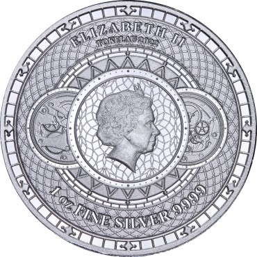 Серебряная монета 1oz Хронос 6 долларов 2022 Токелау