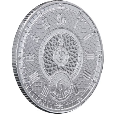 Серебряная монета 1oz Хронос 6 долларов 2022 Токелау