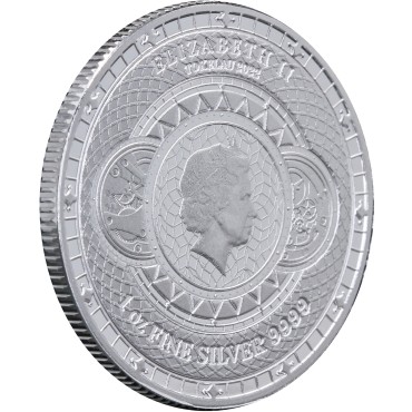 Срібна монета 1oz Хронос 6 доларів 2022 Токелау