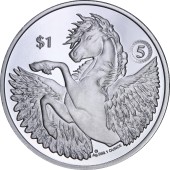 Срібна монета 1oz Пегас 1 долар 2022 БВО