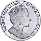 Серебряная монета 1oz Пегас 1 доллар 2022 БВО