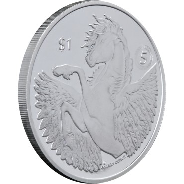 Серебряная монета 1oz Пегас 1 доллар 2022 БВО