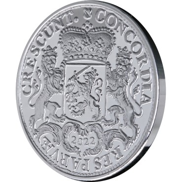 Серебряная монета 1oz Дукатон 2022 Нидерланды рестрайк