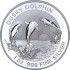 Серебряная монета 1oz Темный Дельфин 1 доллар 2022 Австралия