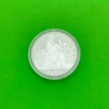 Серебряная монета 1oz Боги Олимпа "Гера" 1 доллар 2022 Тувалу