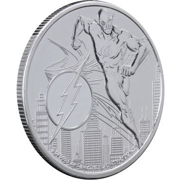 Срібна монета 1oz Ліга Справедливості Коміксів DC: Флеш 2 долара 2022 Ніуе