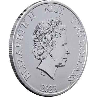 Срібна монета 1oz Ліга Справедливості Коміксів DC: Флеш 2 долара 2022 Ніуе