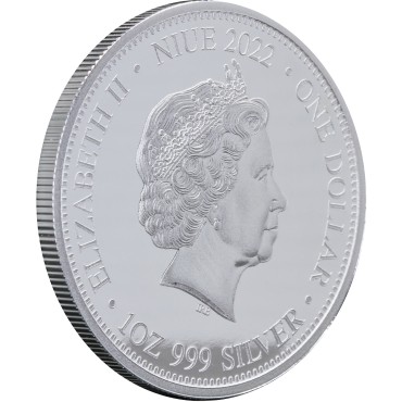 Серебряная монета 1oz Пума против Медведя 1 доллар 2022 Ниуэ