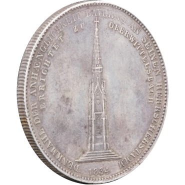 Срібна монета 1 талер 1834 Баварія