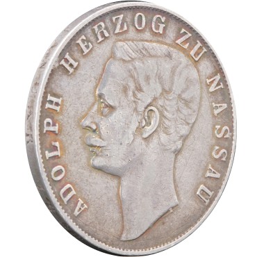 Серебряная монета 1 Талер 1859 Нассау