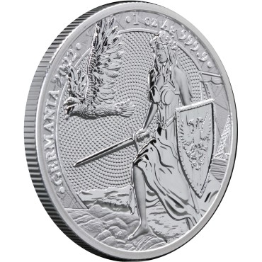 Срібний раунд 1oz Германія 5 марок 2022 Німеччина