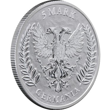 Серебряный раунд 1oz Германия 5 марок 2022 Германия