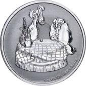 Серебряная монета 1oz Леди и Бродяга 2 доллара 2022 Ниуэ