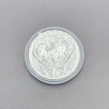 Серебряная монета 1oz Скандинавский Бог Тор 2 доллара 2022 Ниуэ