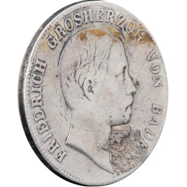 Срібна монета 1 Талер 1864 Баден