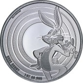 Срібна монета 1oz Луні Тюнз: Багз Банні 5 доларів 2022 Самоа