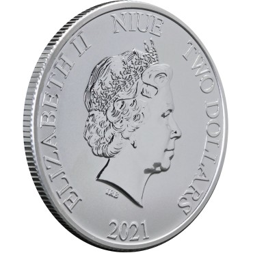 Срібна монета 1oz Пірати Карибського Моря: Імператриця 2 долара 2021 Ніуе