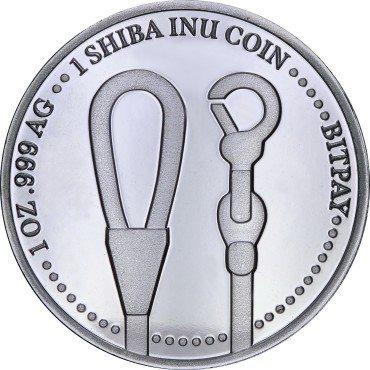 Серебряный раунд 1oz Шиба-Ину "BitPay" США