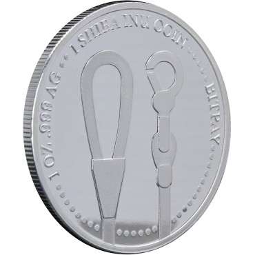 Срібний раунд 1oz Шиба-Іну "BitPay" США