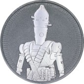 Серебряная монета 1oz IG-11 "Звездные Войны" 2 доллара 2022 Ниуэ