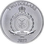 Серебряная монета 1oz IG-11 "Звездные Войны" 2 доллара 2022 Ниуэ