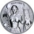 Серебряный раунд 1oz Валькирии: Хильдегард 5 марок 2022 Германия