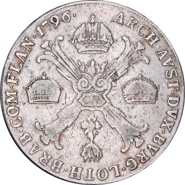 Срібна монета 1 Талер 1796 Австрія