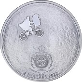 Серебряная монета 1oz Инопланетянин 40-летие 2 доллара 2022 Ниуэ