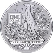 Срібна монета 1oz Герб - Новий Південний Уельс 1 долар 2022 Австралія