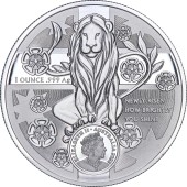 Серебряная монета 1oz Герб - Новый Южный Уэльс 1 доллар 2022 Австралия