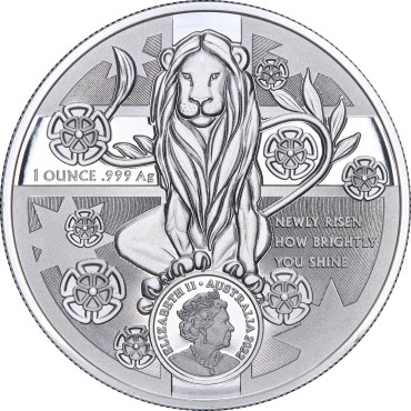 Серебряная монета 1oz Герб - Новый Южный Уэльс 1 доллар 2022 Австралия