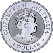 Серебряная монета 1oz Австралийский Вомбат 1 доллар 2022 Австралия