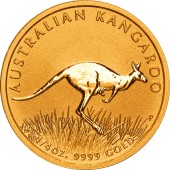 Золота монета 1/4oz Кенгуру 25 доларів 2008 Австралія