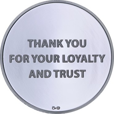 Серебряный раунд 42g Saxo Bank 2018 Чехия