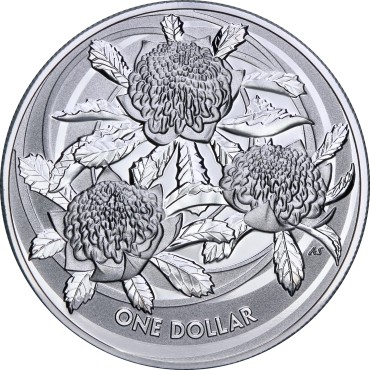 Срібна монета 1oz Польові Квіти - Варата 1 долар 2022 Австралія