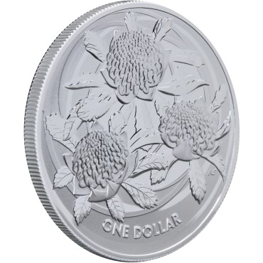 Срібна монета 1oz Польові Квіти - Варата 1 долар 2022 Австралія